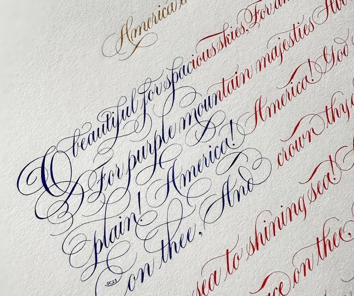 Gallery of Calligraphy by Suzanne Cunningham - USA
