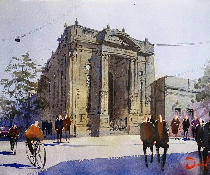 Gallery of Watercolor painting by Daniel Martínez- Uruguay