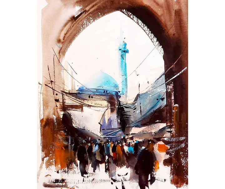 Gallery of Watercolor painting by Ali Golbaz-Iran