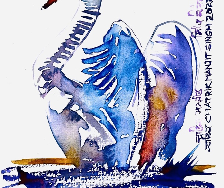 Gallery of Watercolor painting by Manjit Singh Chatrik-India
