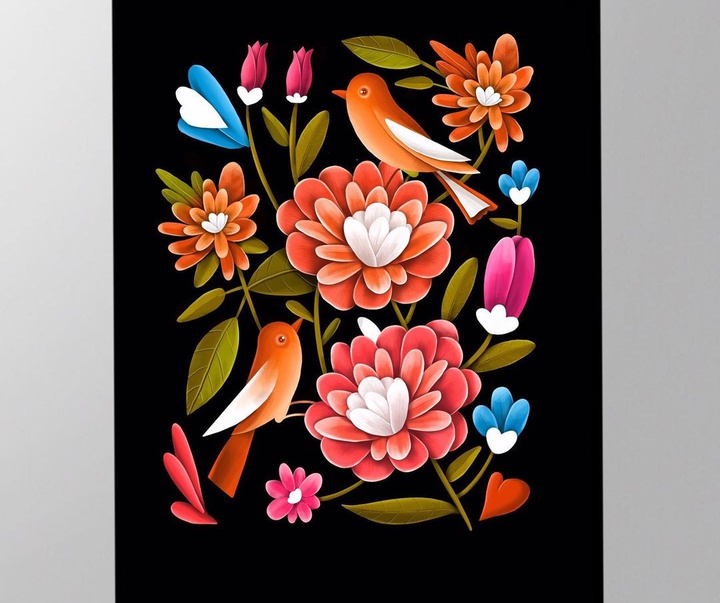 Gallery of illustration and calligraphy by Hassan Mousazadeh