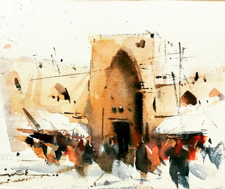 Gallery of Watercolor painting by Ali Golbaz-Iran