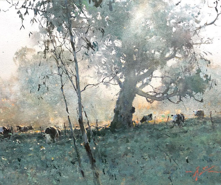 Gallery of Watercolor Painting by Joseph Zbukvic - Croatia