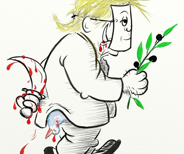 First Selection of the International Cartoon Contest “Terror Online”