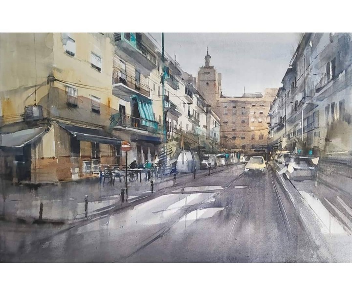 Gallery of Watercolor by Adrian Marmolejo Clarhed-Spain