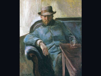 Portrait of Hans Jaeger by Edvard Munch