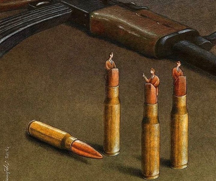 Gallery of Cartoon about War by Pawel Kuczynski-Poland