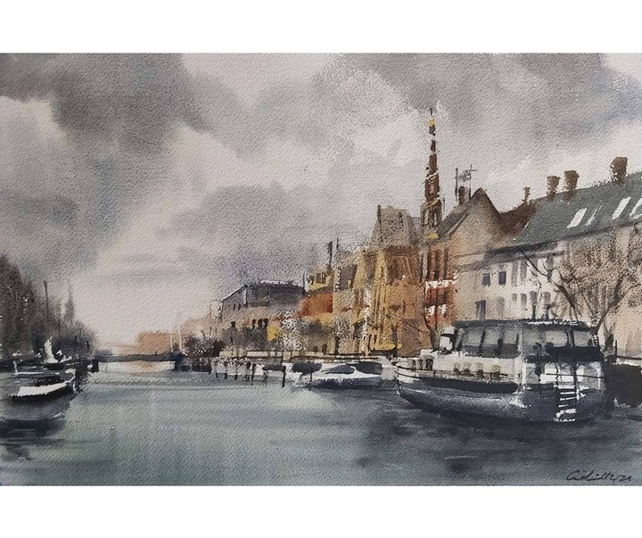 Gallery of Watercolor by Adrian Marmolejo Clarhed-Spain