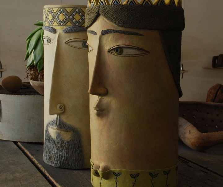 Gallery of ceramic sculpture by Arghilla-Italy