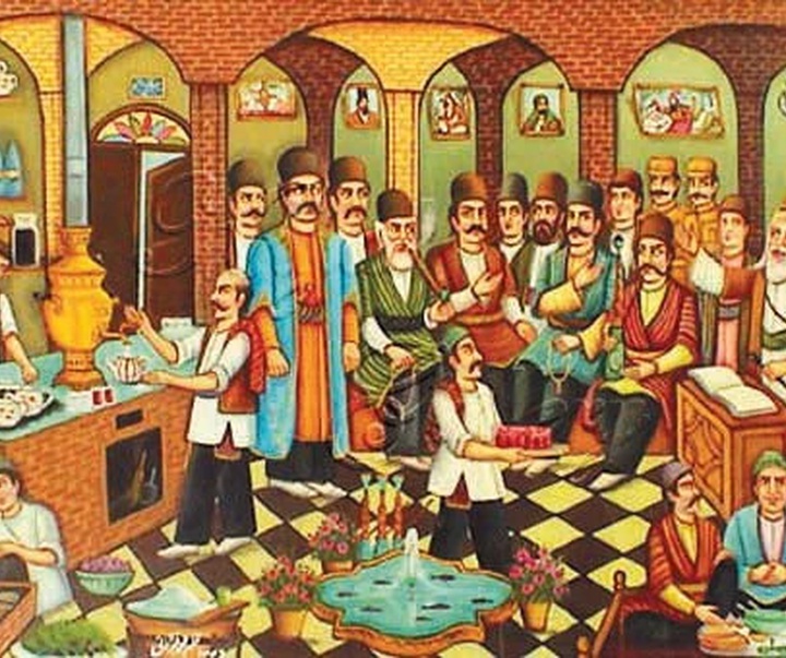 Gallery of Painting - Ghahveh Khaneh (Coffee House) Painting