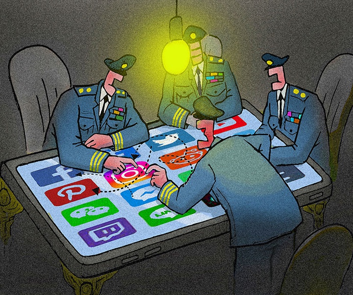 First Selection of the International Cartoon Contest “Terror Online”