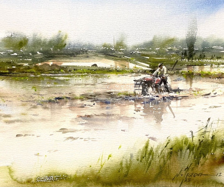 Gallery of Watercolor painting by Mohammad Ali Yazdchi-Iran