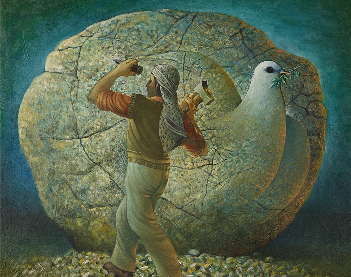 Gallery of painting by Sliman Mansour- Palestine