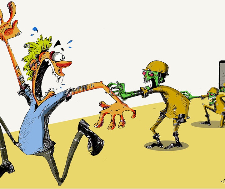 First Selection of the International Cartoon Contest “Terror Online”