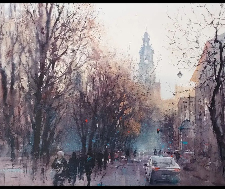 Gallery of Watercolor painting by Michał Jasiewicz-Poland