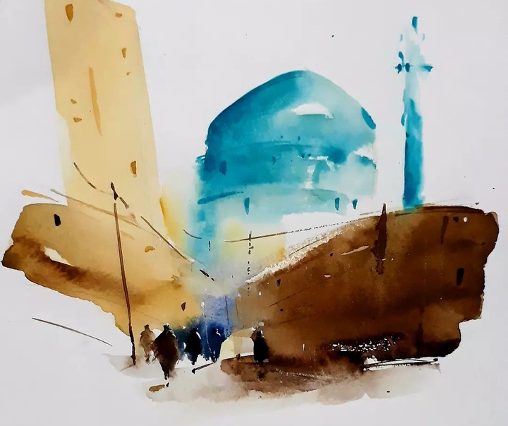 Gallery of Watercolor painting by Mahmoud Nateghi-Iran