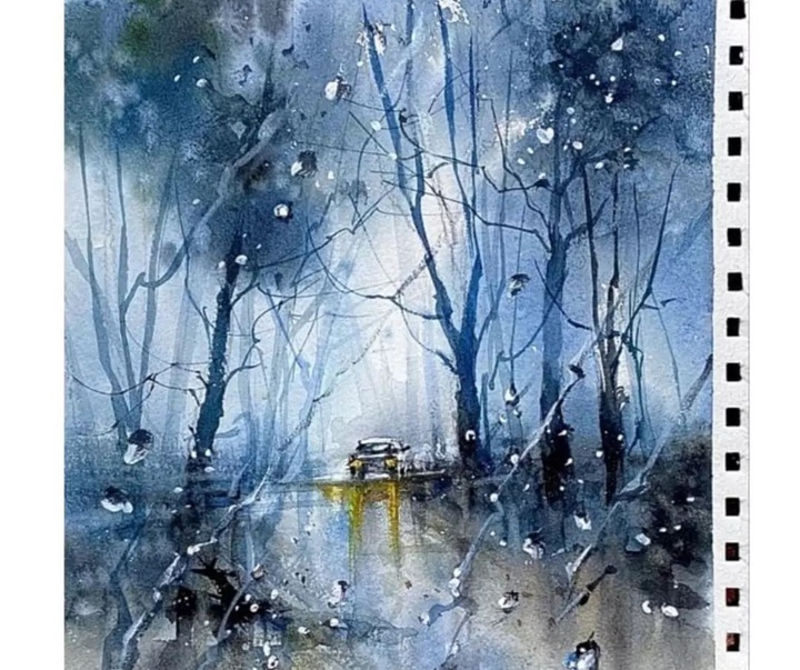 Gallery of Watercolor painting by Prakashan Puthur-India