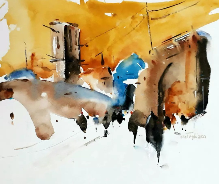 Gallery of Watercolor painting by Mahmoud Nateghi-Iran