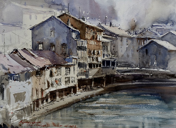 Gallery of Watercolor by Ricardo Azkargorta Celaya-Spain