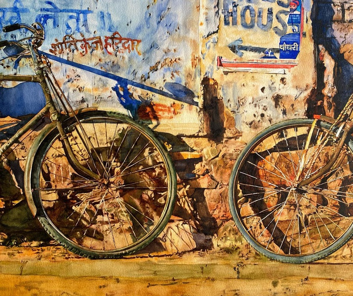 Gallery of Watercolor painting by Uday Bhan-India