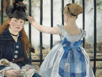 The painting "Saint-Lazare station" by Edouard Manet