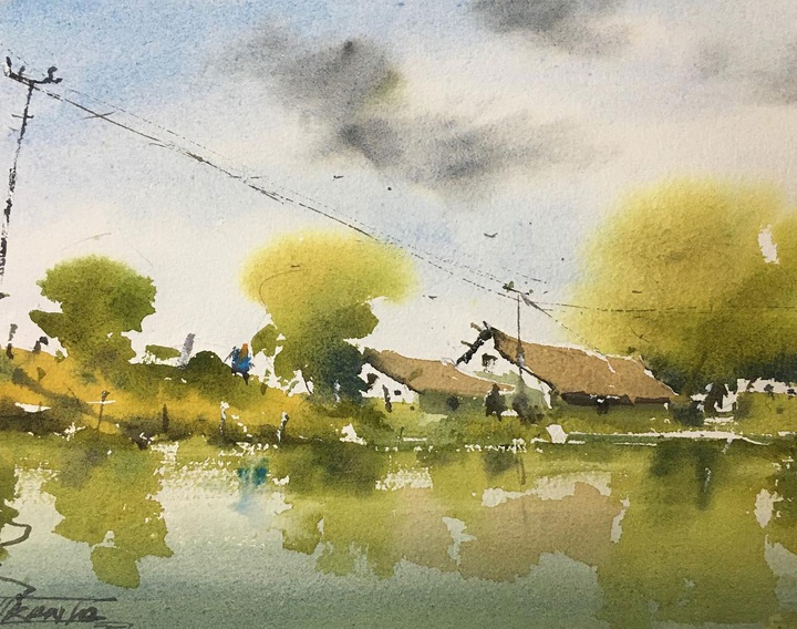 Gallery of Watercolor by Guin Srikanta-India