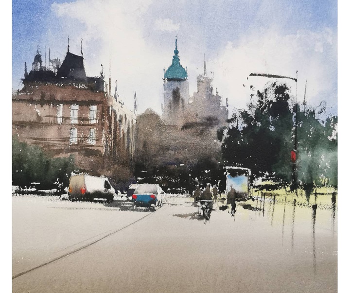 Gallery of Watercolor Painting by Pablo Garcia Avila-Spain