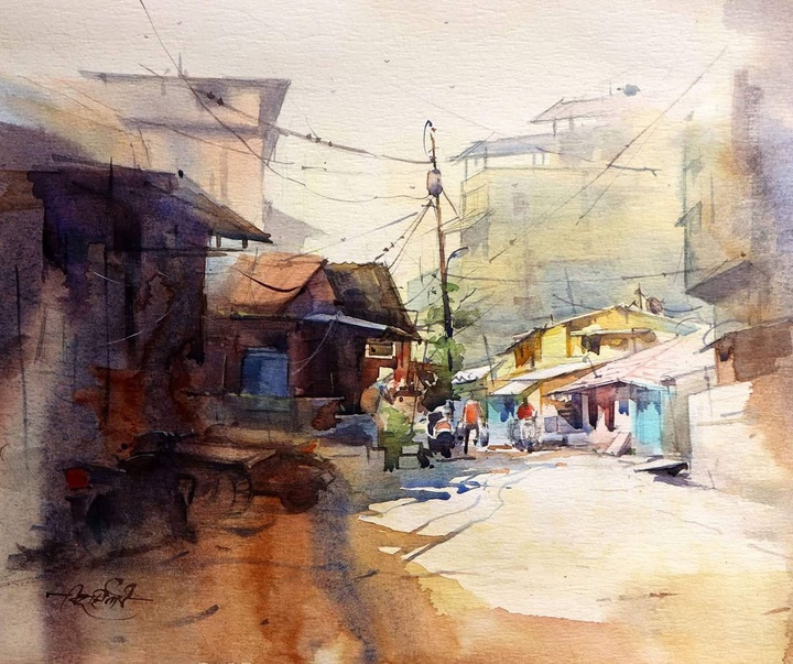 Gallery of Watercolors by Vikrant Shitole-India