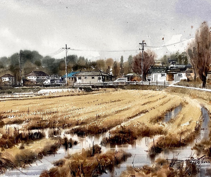 Gallery of Watercolor Painting by Jung Hun Sung- South Korea