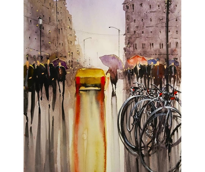 Gallery of Watercolor painting by Daniel Martínez- Uruguay