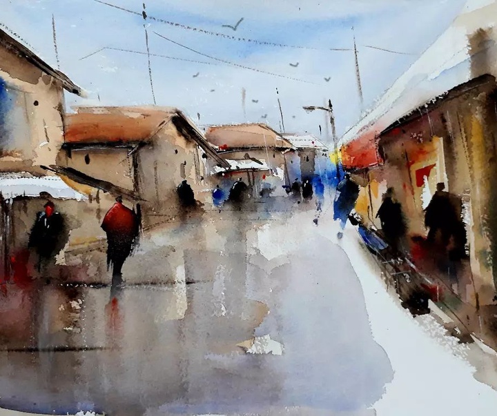 Gallery of Watercolor painting by Mahmoud Nateghi-Iran