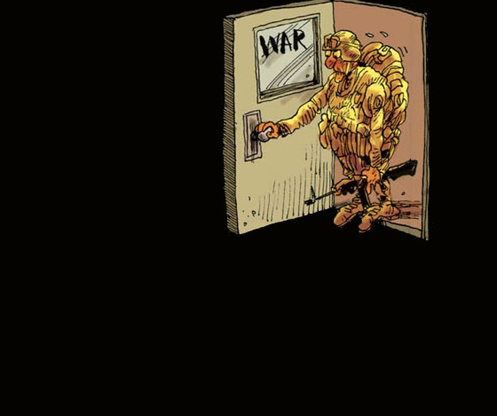 Gallery of Cartoon & Cricature - War & Peace
