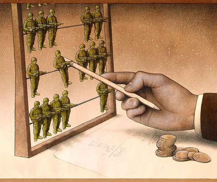 Gallery of Cartoon about War by Pawel Kuczynski-Poland