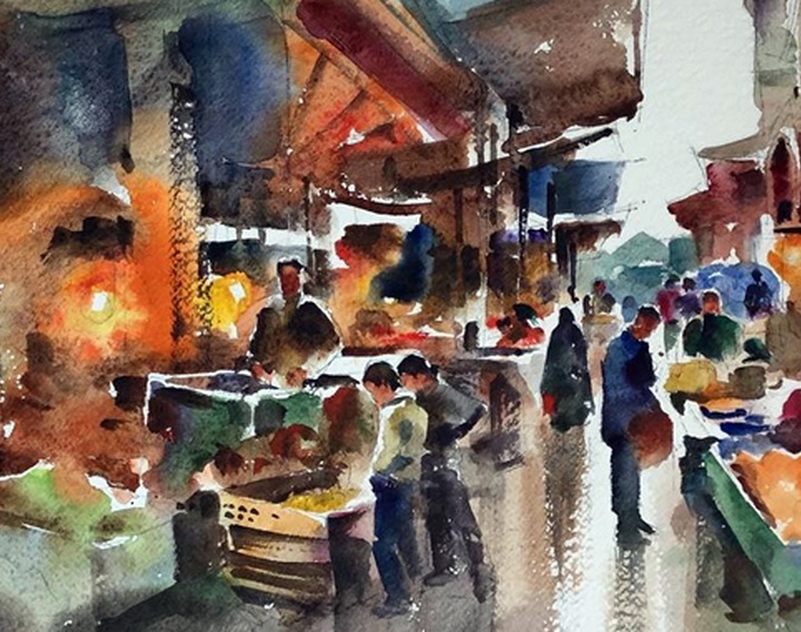 Gallery of Watercolor Painting "Mahmoud Samandarian"