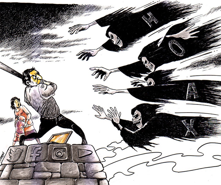 First Selection of the International Cartoon Contest “Terror Online”