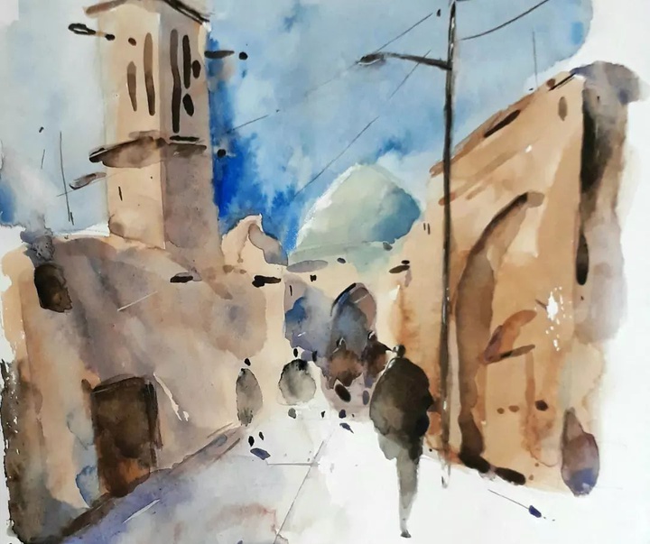 Gallery of Watercolor painting by Mahmoud Nateghi-Iran