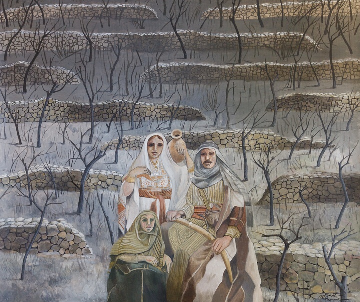 Gallery of Painting by Sliman Mansour - Palestine