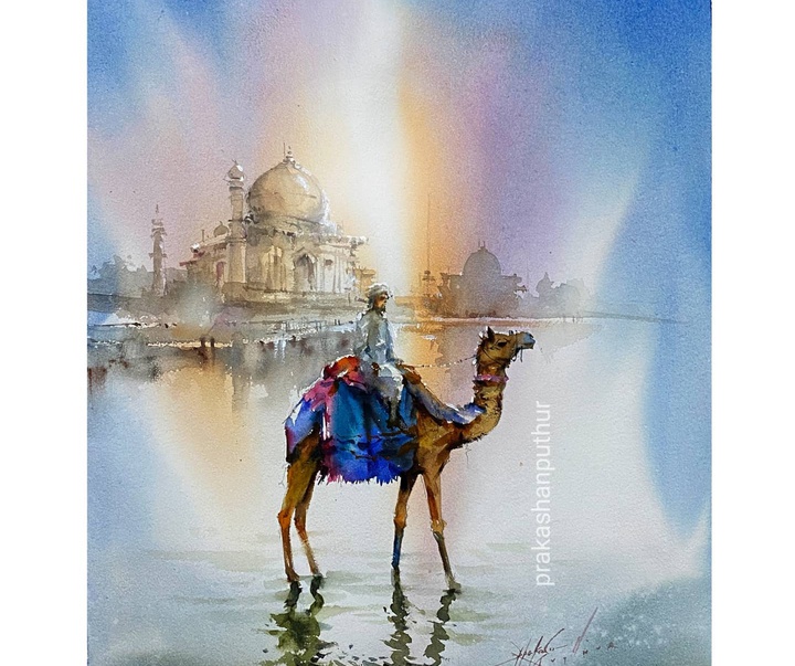 Gallery of Watercolor painting by Prakashan Puthur-India