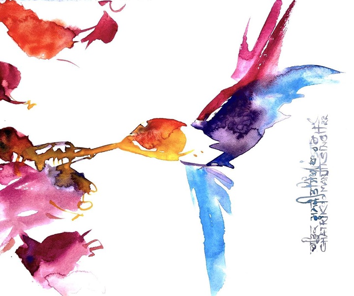 Gallery of Watercolor painting by Manjit Singh Chatrik-India
