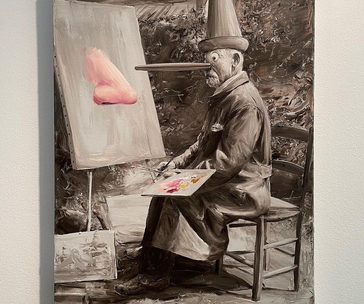 Gallery of Humor painting by Paco Pomet-Spain