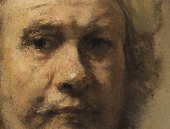 The most famous self-portrait of Rembrandt, the Dutch Golden Age artist