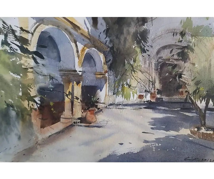 Gallery of Watercolor by Adrian Marmolejo Clarhed-Spain