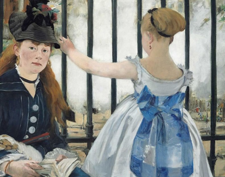 The painting "Saint-Lazare station" by Edouard Manet