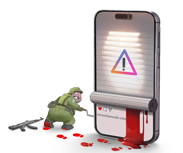 First Selection of the International Cartoon Contest “Terror Online”