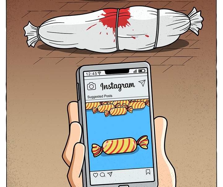 First Selection of the International Cartoon Contest “Terror Online”