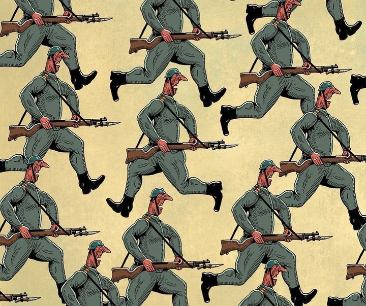 Gallery of Cartoon & Cricature - War & Peace