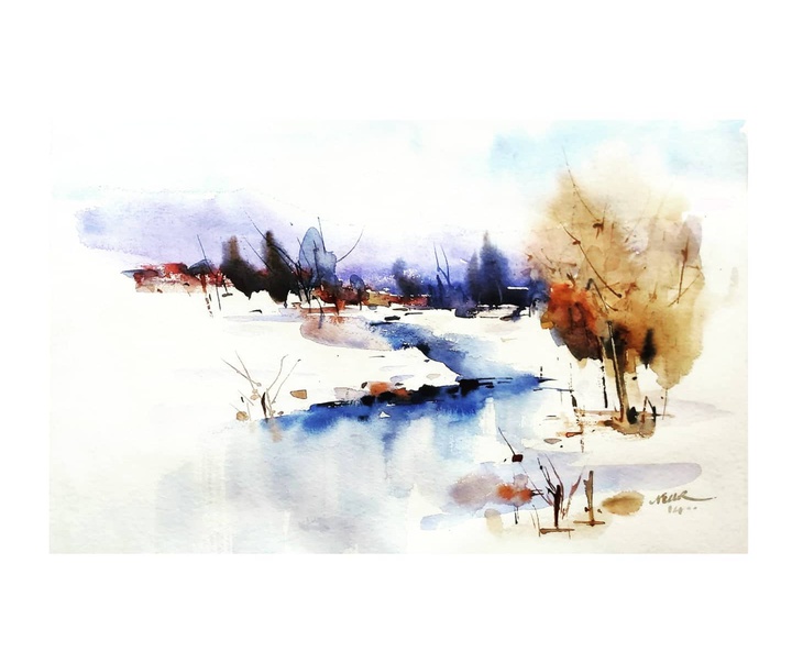 Gallery of Watercolor painting by Neda Ranjbar- Iran