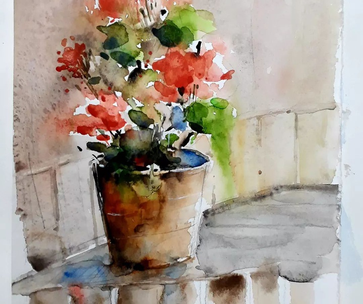 Gallery of Watercolor painting by Mahmoud Nateghi-Iran