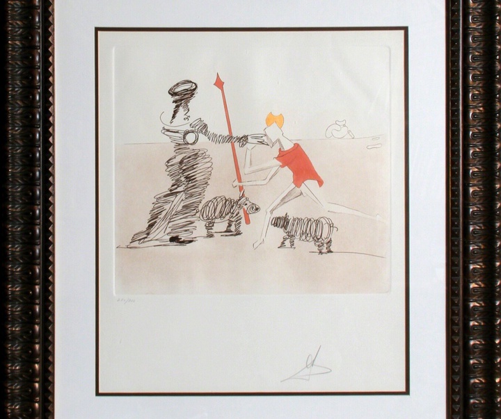 Gallery of Salvador Dali lithographs and metal engravings-Spain