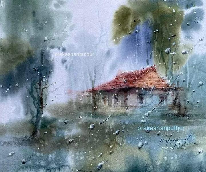 Gallery of Watercolor painting by Prakashan Puthur-India